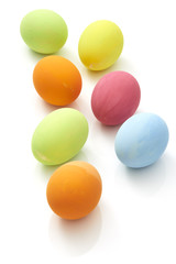 Easter Festival Backgrounds with colored eggs