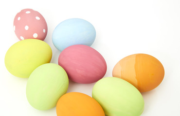 Easter Festival Backgrounds with colored eggs