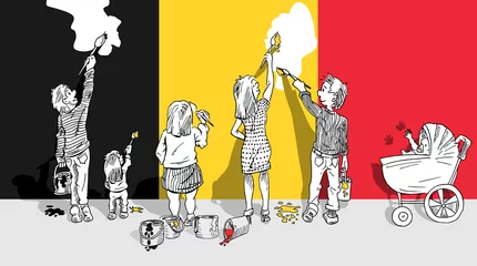 Fotobehang Vaderlandsliefde in België © emieldelange