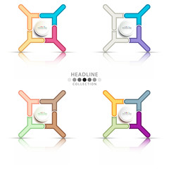 Brochure header layout template