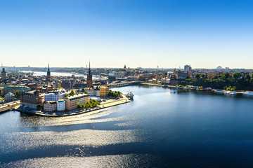 view of the Old Town or Gamla Stan in Stockholm, Sweden