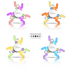 Brochure header layout template