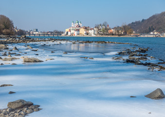 Obraz premium Winterlandschaft in Passau