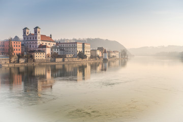morgendlicher Nebel in Passau