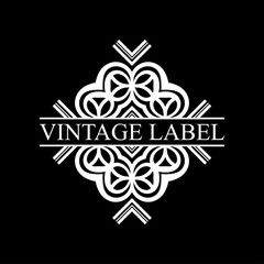 Vintage ornamental retro label. Template for design. Vector illustration