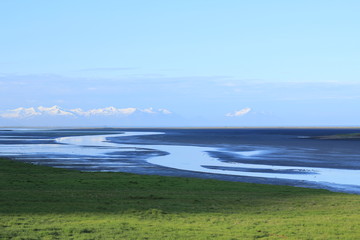 Distant mountains in Iceland