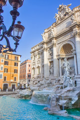 Naklejka na ściany i meble Trevi fountain in Rome, Italy