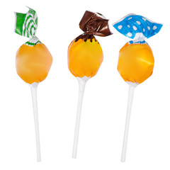 Lolipop on white background isolation