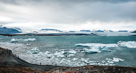 Iceland landscapes glaciers
