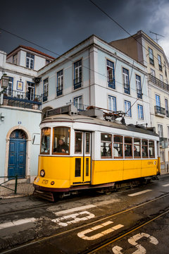 LISBON, PORTUGAL - January 28, 2011: A view of the Alfama neighbourhood