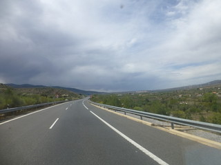 Gergal camino a Guadix en Granada, Andalucia, España