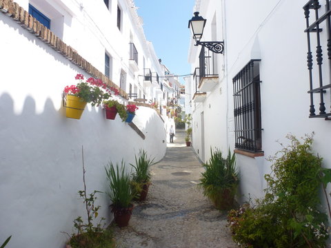 Frigiliana, pueblo de la provincia de Málaga, en la comunidad autónoma de Andalucía, España