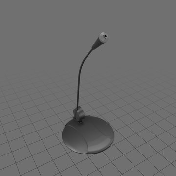 Microphone on stand