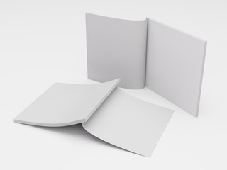 Blank Square Format Catalog, Magazine