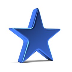 Gold Star Icon. 3D Gold Render Illustration