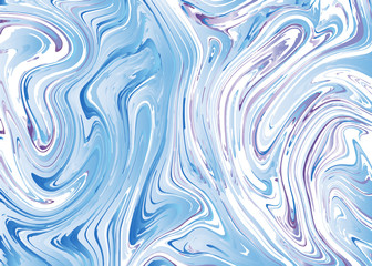 Marble texture background. Liquid marble texture abstract design. Natural watercolor marbling pattern. Vector illustration