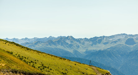 Photo of mountain landscape in summer