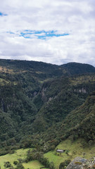 Fototapeta premium lonely farm at the foot of the Andes mountains