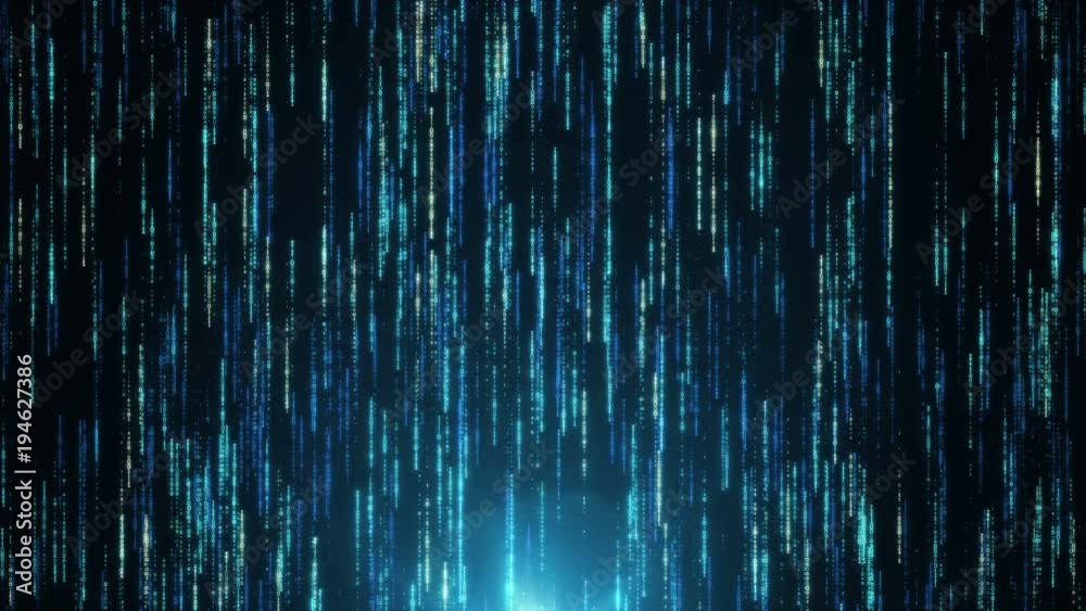 Poster abstract background of binary code