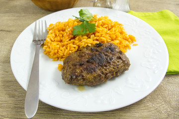 steak et riz