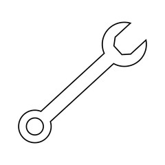 wrench key isolated icon vector illustration design