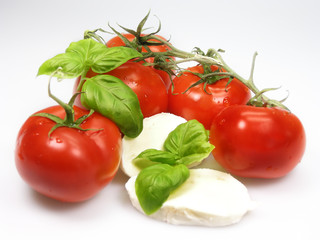 Tomaten mit Mozzarella
