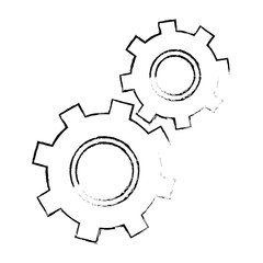 gears machinery isolated icon vector illustration design