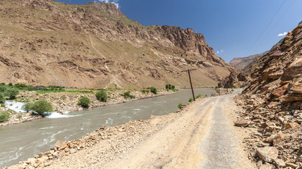 Nice view of Pamir in Tajikistan