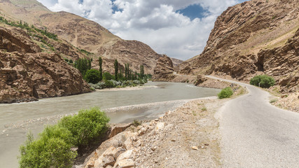 Nice view of Pamir in Tajikistan