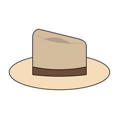 Summer fashion hat vector illustration graphic design