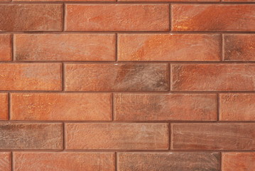 Brown brick wall decor
