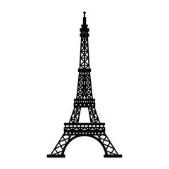 Eiffel tower paris symbol vector illustration design