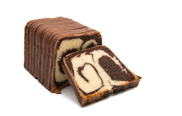 chocolate roll isolated