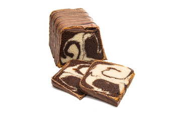 chocolate roll isolated