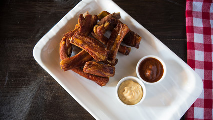 juicy barbeque pork ribs