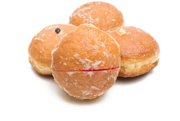 donuts with a stuffing isolated