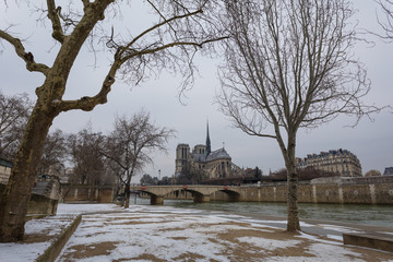 Paris under snow, March 1st 2018