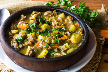 Irish vegetable and meat dish