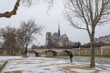 Paris under snow, March 1st 2018