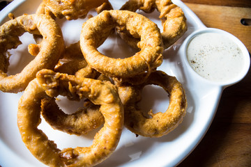 Fried onion rings