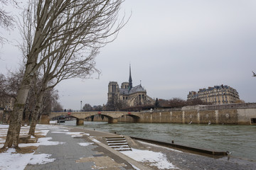 Paris under snow, March 1st 2018