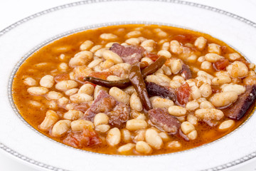 Turkish foods; dried beans (kuru fasulye)