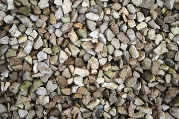 Texture of stones of different sizes