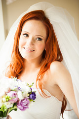 Beautiful smiling bride