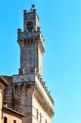 Fototapeta na wymiar Montepulciano Communal Palace, Tuscany, Italy