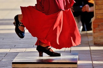 Street Flamenco. - obrazy, fototapety, plakaty