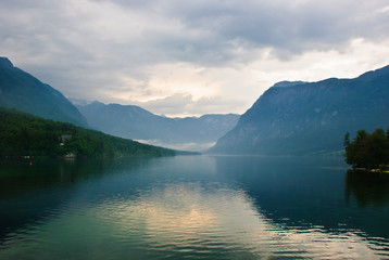 Bohinj lake in Slovenia