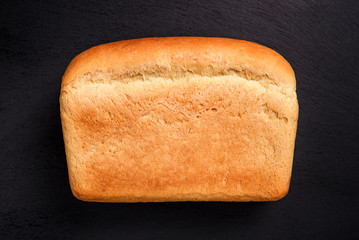 fresh bread on a dark background