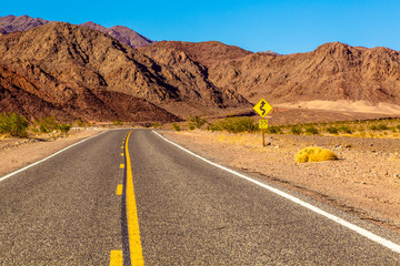 Route 66 going through Death Valley National Park