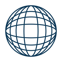 earth globe diagram icon image vector illustration design 